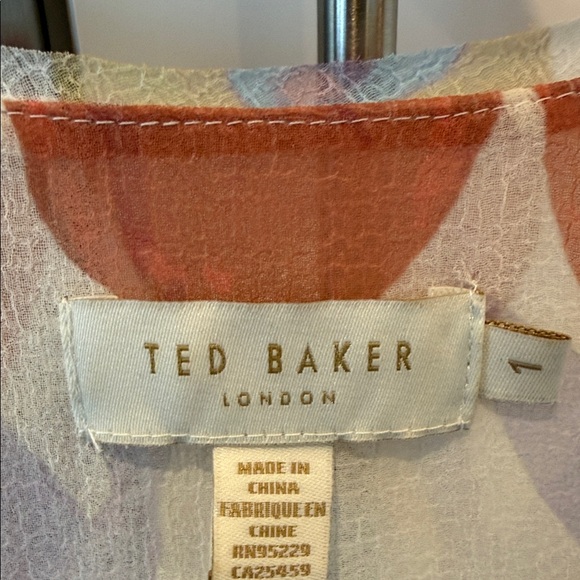Ted Baker Multicolor Sheer Blouse - Picture 3 of 6